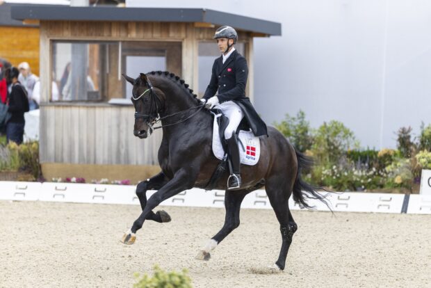 Andreas Helgstrand and Jovian at the 2025 European Dressage Championships.