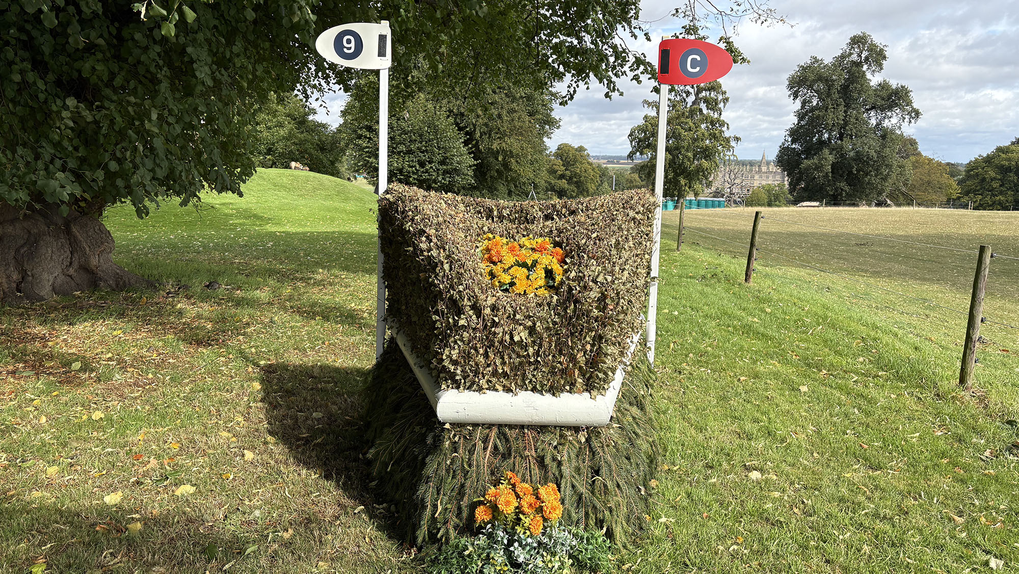 Burghley Horse Trials cross-country course 2025 fence 9c alternative