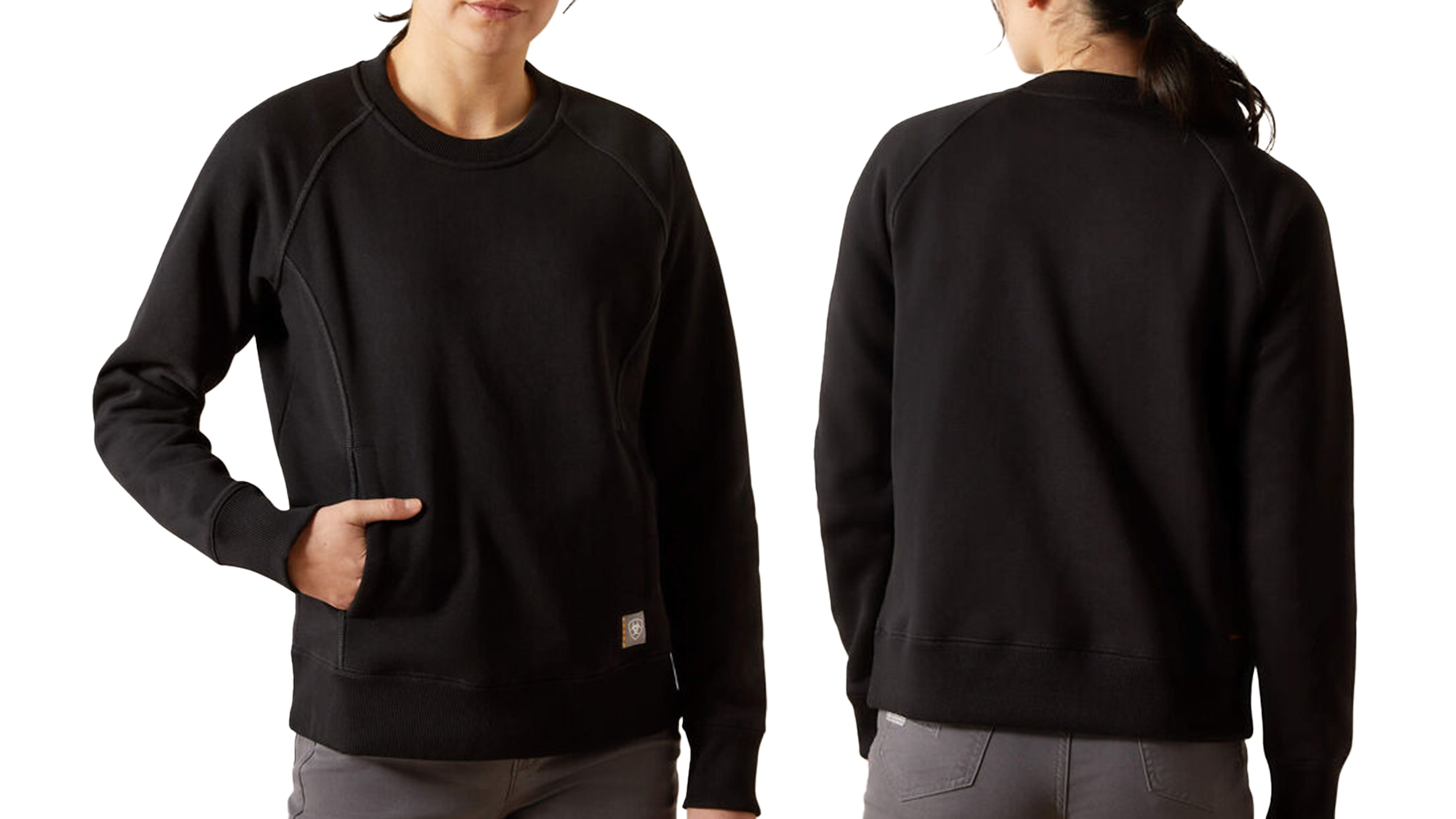Ariat Rebar Lightweight Fleece Sweatshirt Black