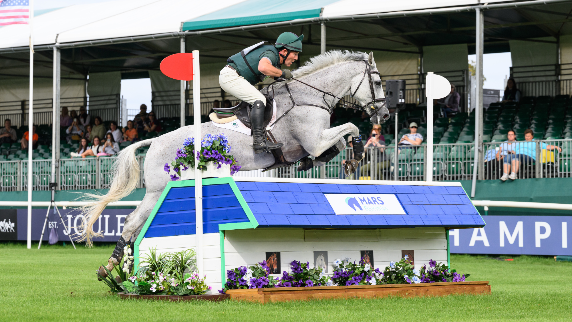 Francesca Denning won the groom award in the Burghley Horse Trials special prizes for her care of Austin O’Connor’s Colorado Blue (pictured).