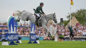 Burghley Horse Trials showjumping: Austin O’Connor and Colorado Blue