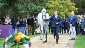 Bubby Upton and Its Cooley Time during the 1st Horse Inspection for the Agria FEI Eventing European Championship, Blenheim Palace. Held in the grounds of Blenheim Palace near Woodstock in Oxfordshire in the UK between 18th - 21st September 2025