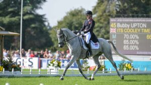 Blenheim European Championships dressage: Bubby Upton and Its Cooley Time