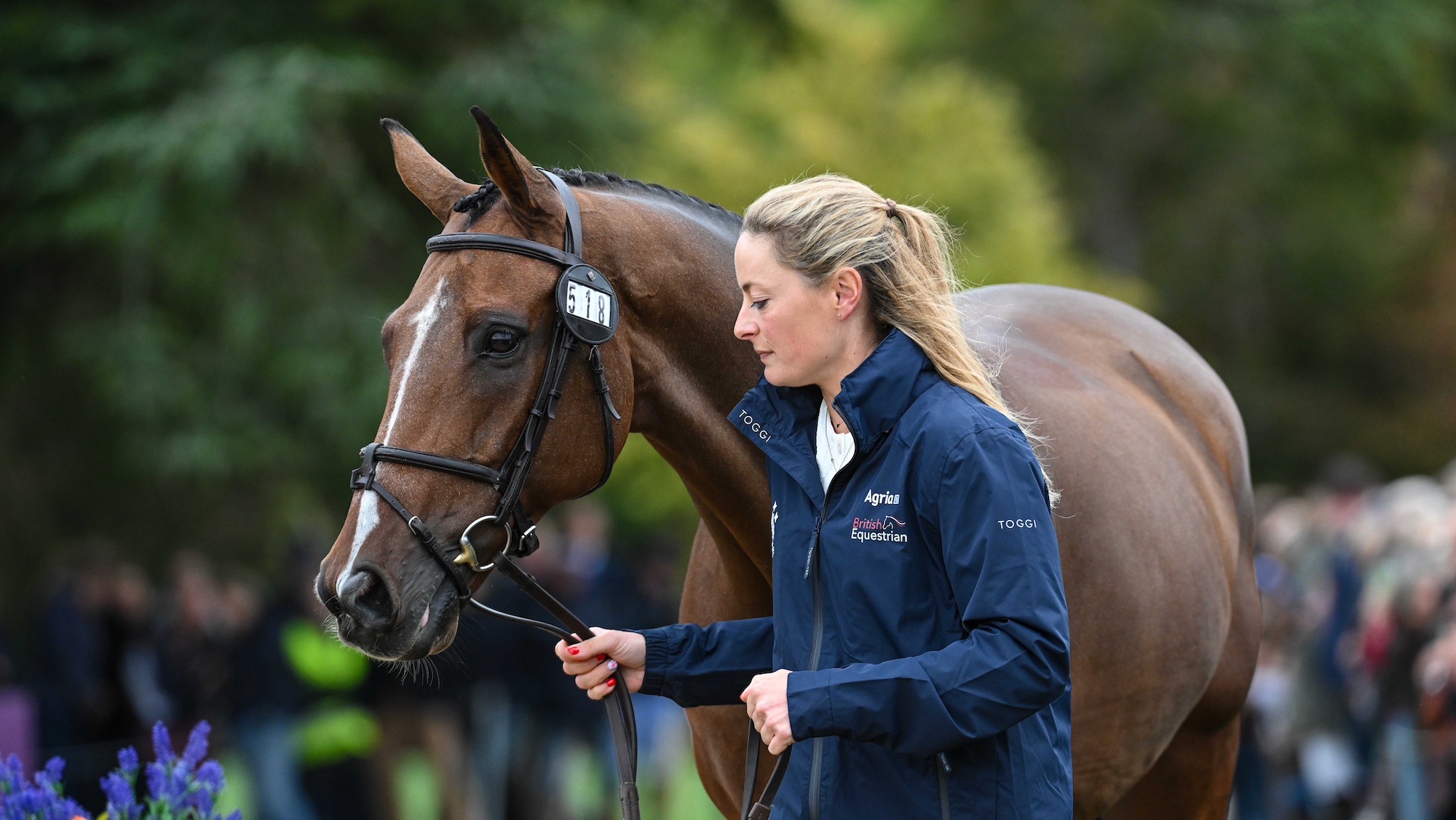Caroline Harris and D Day during the 1st Horse Inspection for the Agria FEI Eventing European Championship, Blenheim Palace. Held in the grounds of Blenheim Palace near Woodstock in Oxfordshire in the UK between 18th - 21st September 2025