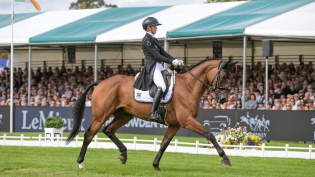Burghley Horse Trials dressage: Emily King and Valmy Biats