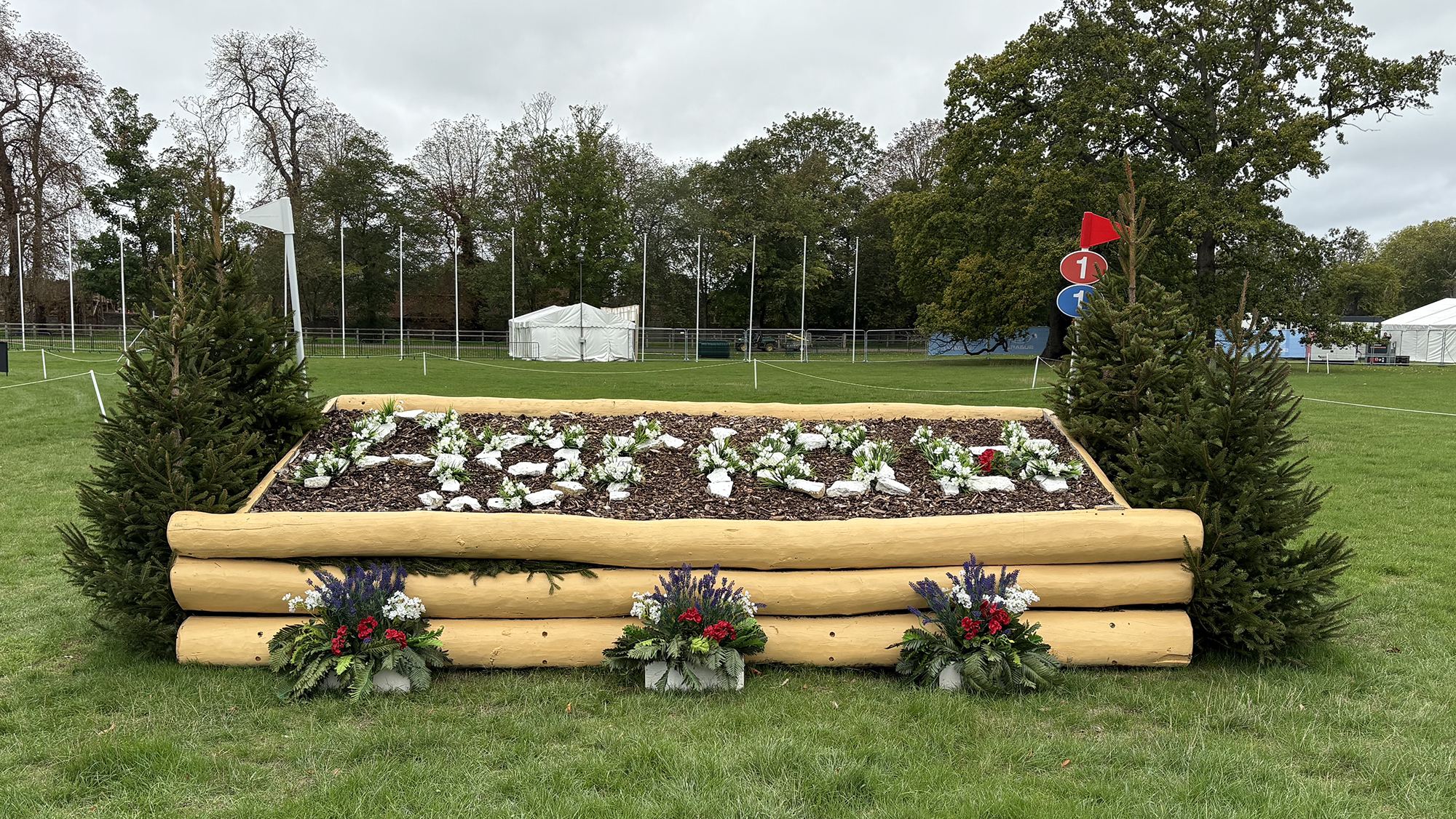 Blenheim European Championships cross-country course: fence 1