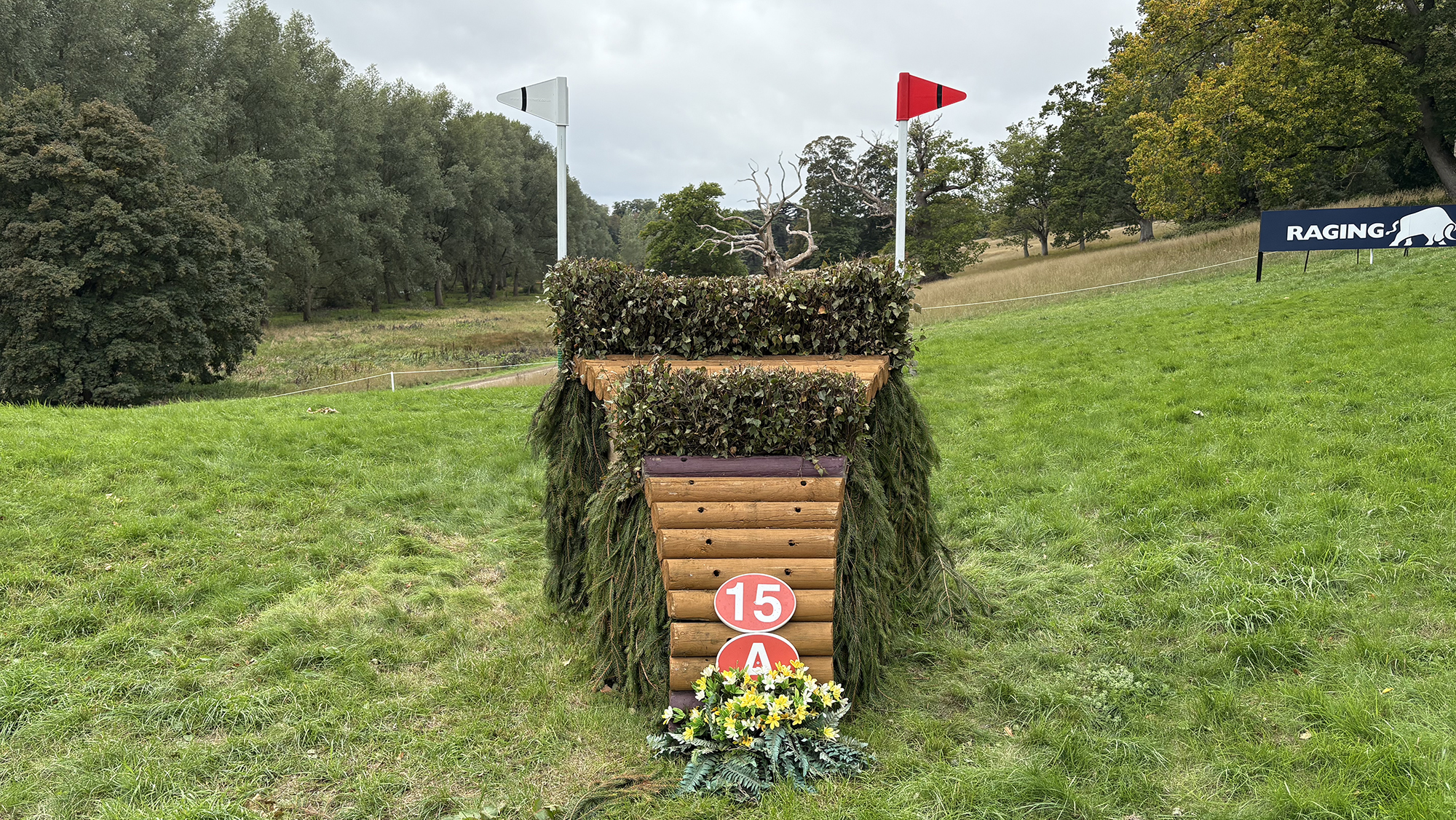 Blenheim European Championships cross-country course: fence 15a alternative