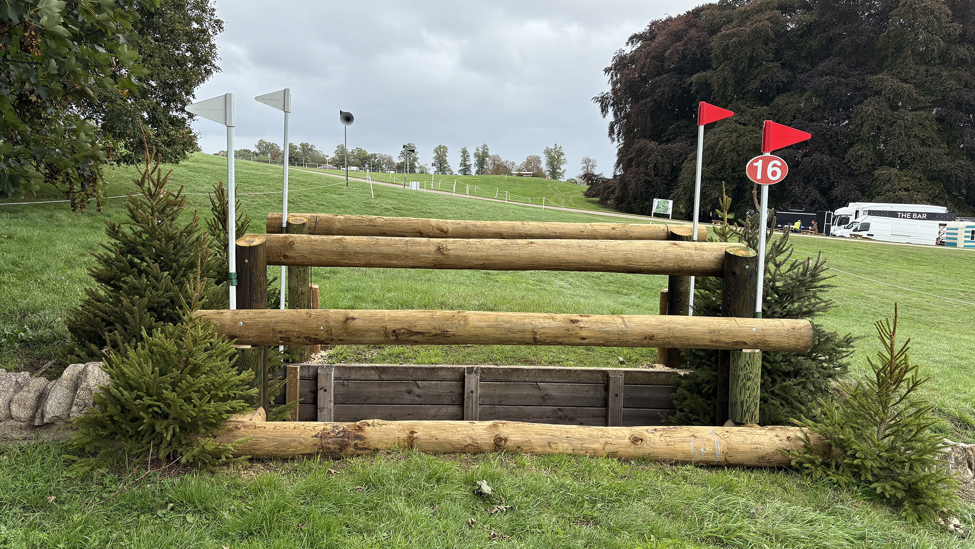 Blenheim European Championships cross-country course: fence 16