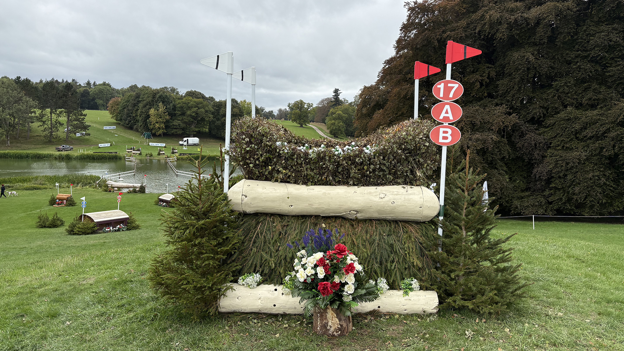 Blenheim European Championships cross-country course: fence 17ab