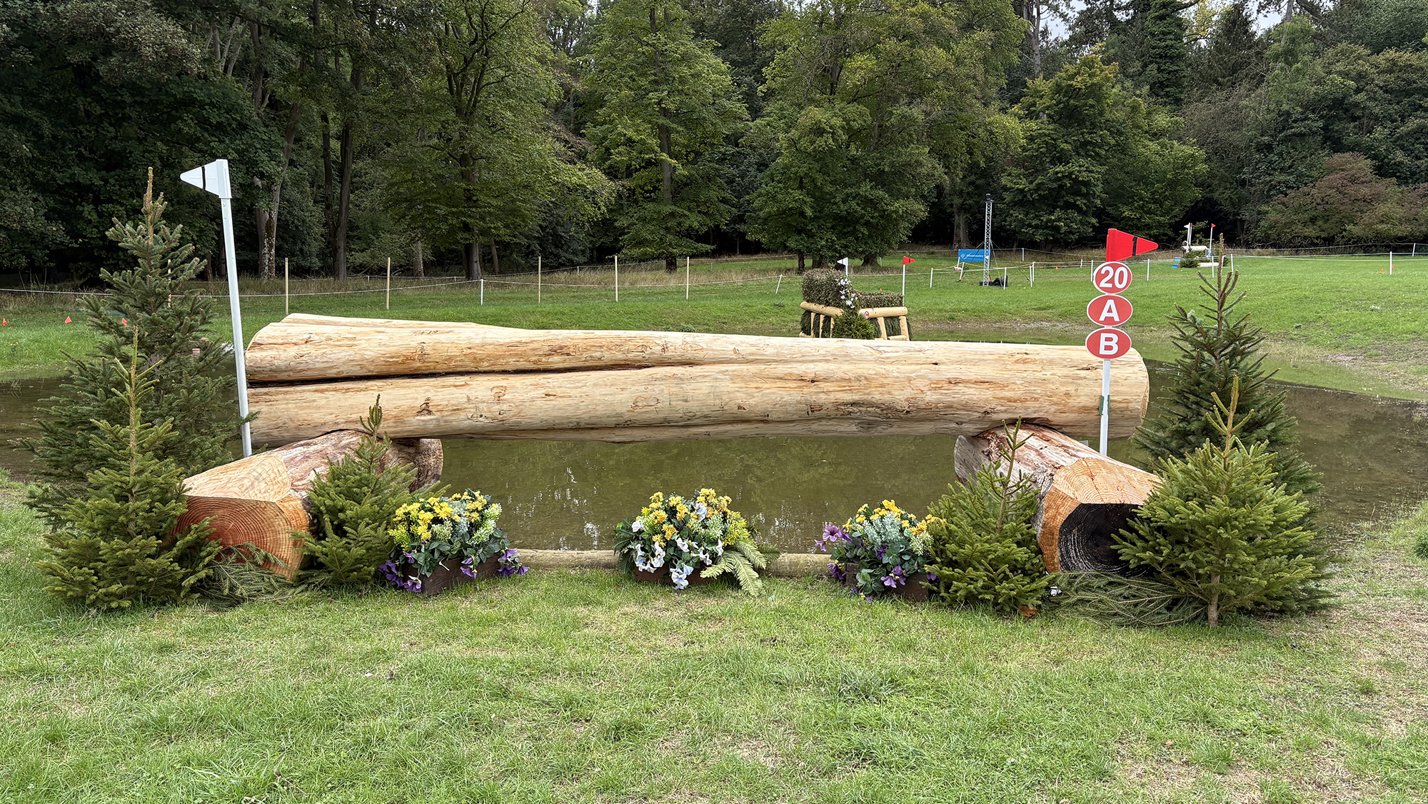 Blenheim European Championships cross-country course: fence 20ab