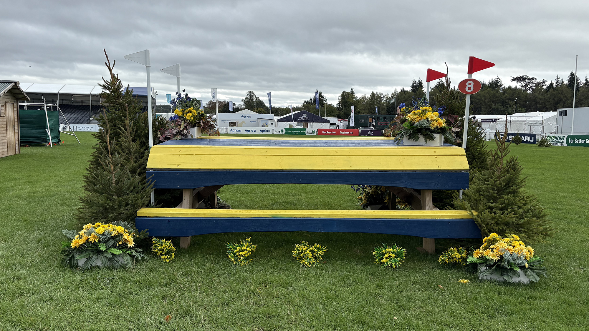 Blenheim European Championships cross-country course: fence 8