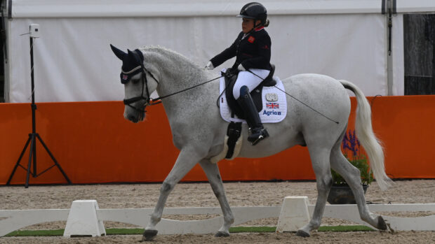 Pictured British rider Gabby Blake and Strong Beau at the European Para Dressage Championships 2025.