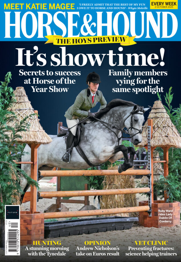 Horse & Hound magazine cover; on sale date 2 October 2025
