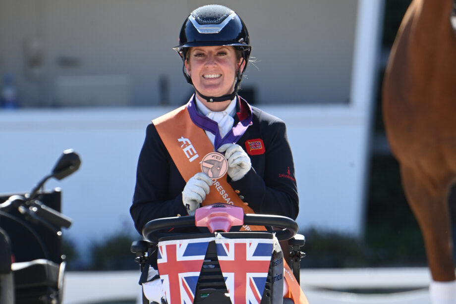 Pictured Great Britain's Jemima Green wins second medal at European Para Dressage Championships