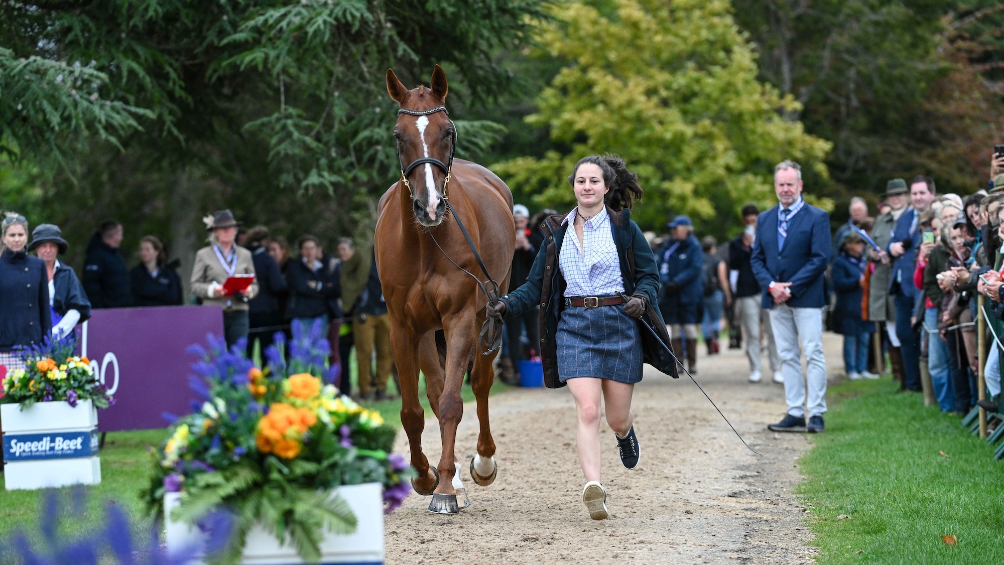 Kumru Say and Baladin De L’Ocean La during the 1st Horse Inspection for the Agria FEI Eventing European Championship, Blenheim Palace. Held in the grounds of Blenheim Palace near Woodstock in Oxfordshire in the UK between 18th - 21st September 2025