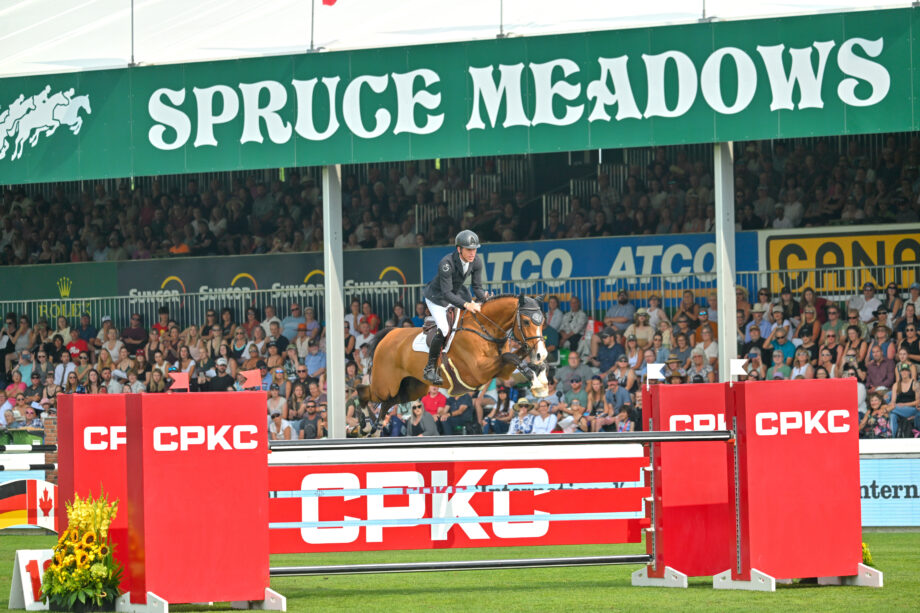 Scott Brash and Hello Jefferson win the world's richest ever $5m showjumping prize at Spruce Meadows, Canada.