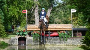 Burghley Horse Trials final trot-up: Selina Milnes and Gelmer, who was withdrawn before the trot-up