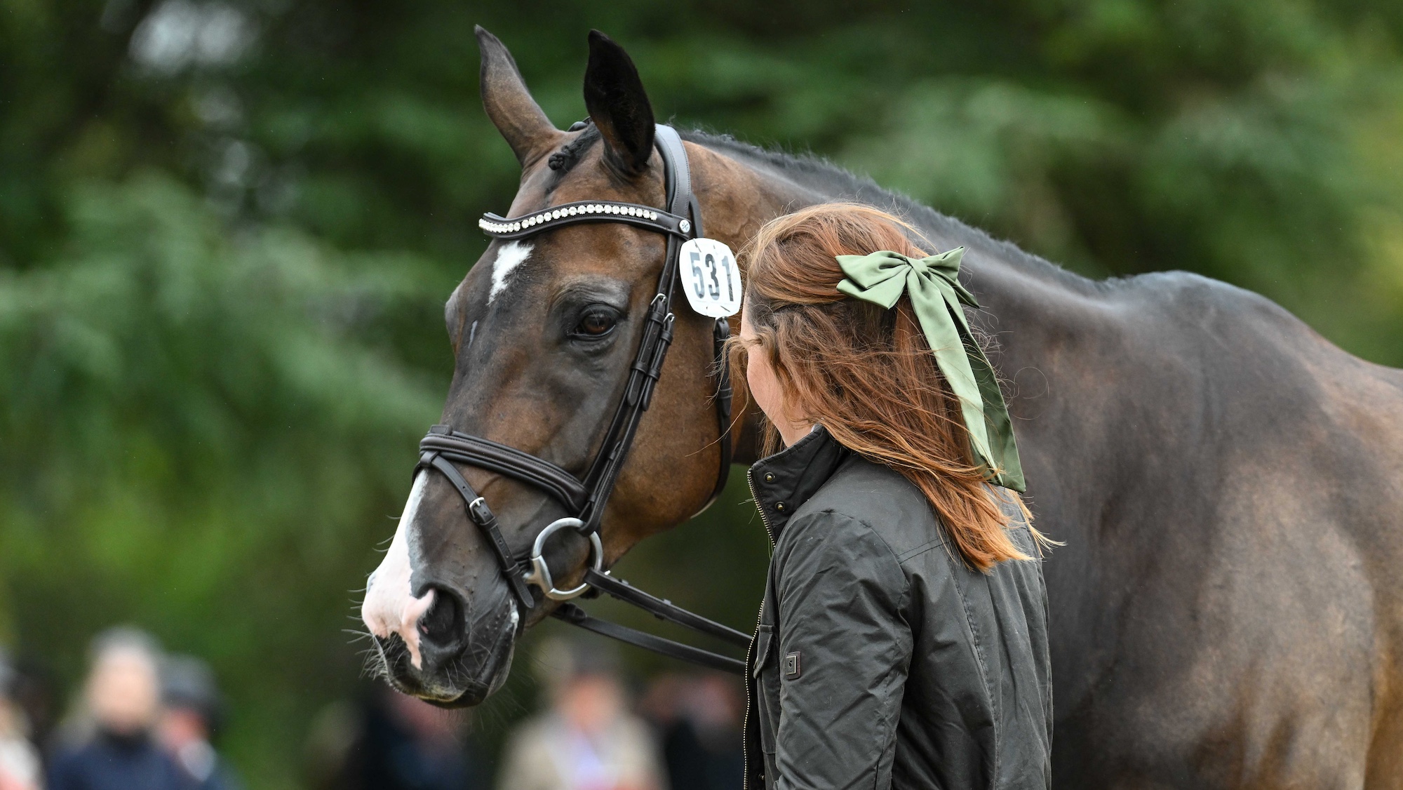 Susannah Berry and Clever Trick during the 1st Horse Inspection for the Agria FEI Eventing European Championship, Blenheim Palace. Held in the grounds of Blenheim Palace near Woodstock in Oxfordshire in the UK between 18th - 21st September 2025