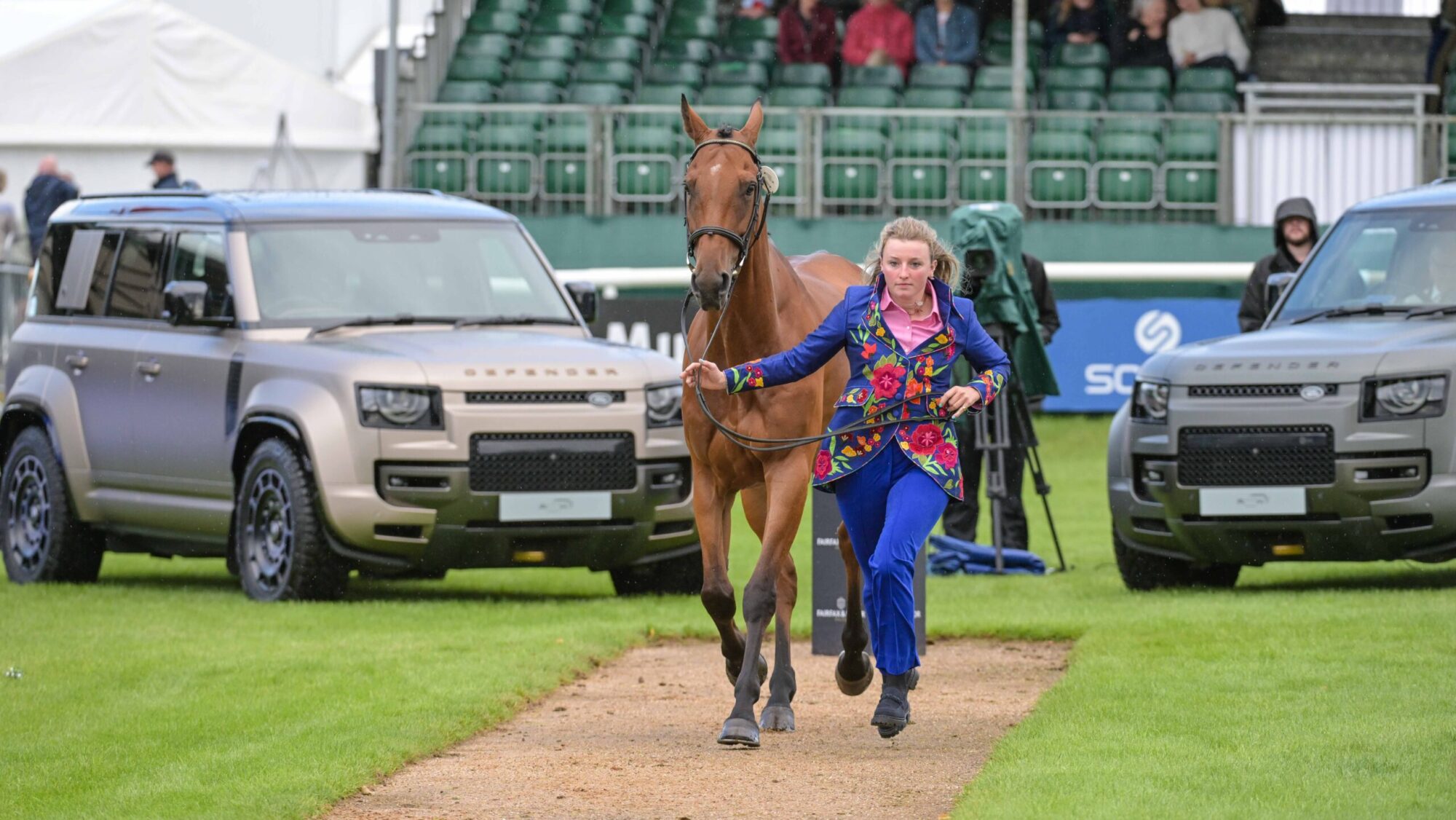 Tara Dixon riding MASTER SMART in the 1st Horse Inspections of the Defender Burghley Horse Trials, in the park land surrounding Burghley House near Stamford in Lincolnshire in the UK between 3rd - 7th September 2025