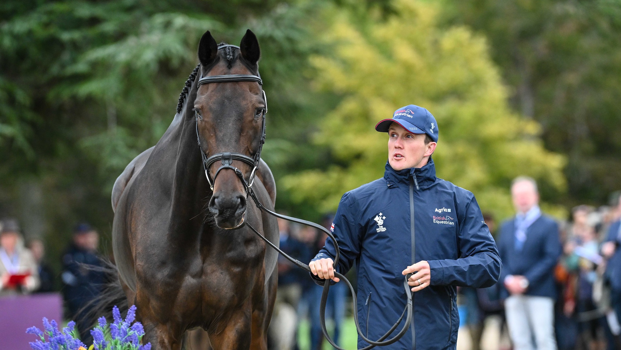 Tom McEwan and JL Dublin during the 1st Horse Inspection for the Agria FEI Eventing European Championship, Blenheim Palace. Held in the grounds of Blenheim Palace near Woodstock in Oxfordshire in the UK between 18th - 21st September 2025
