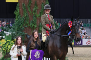 Alice Homer and Tidy Town are crowned HOYS intermediate show hunter of the year