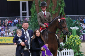 Harrison Taylor and Cranbornes Sirius are intermediate show horse of the year at HOYS