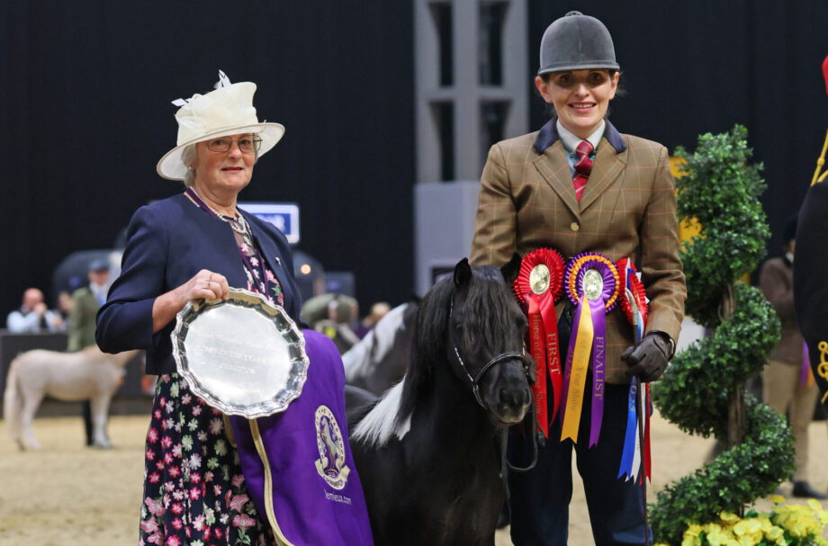Charlotte Leonard and Scotts Olympic Dream are 2025 Miniature horse of the year at HOYS