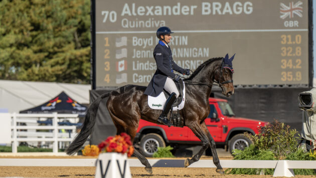 ‘Not the ride I wanted, but we got through’ – a tricky day for Britain’s sole campaigner in Maryland 5 Star dressage