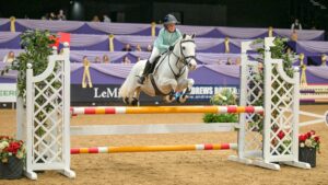 Anya Dewey Clarke and JIM (COBID) - Winner - Enablelink Ltd 128cm Championship - during the Horse of the Year Show held at the NEC in Birmingham in UK between 8 -12 th October 2025