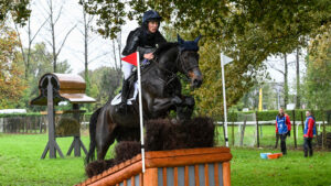 Tom McEwen riding Brookfield Quality cross-country at Pau Horse Trials in 2024