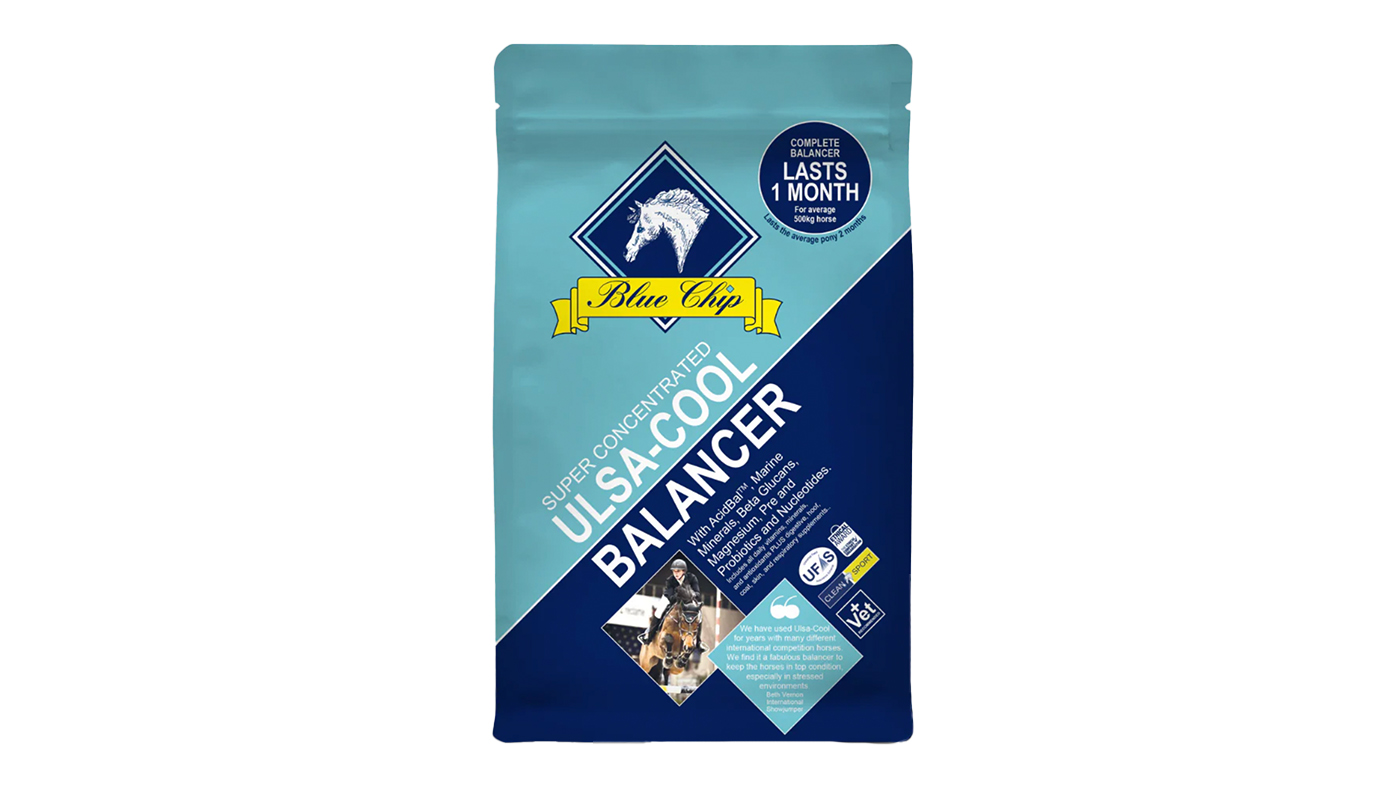 Blue Chip Ulsa-Cool Feed Balancer, a suitable feed for horses with ulcers
