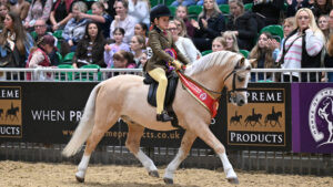 Wernderris Charlie Fox and Jemima Makin-Jones are M&M mini champions at HOYS 2025