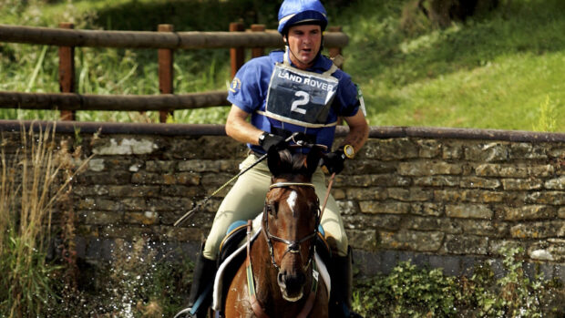Phillip Dutton and The Foreman on the way to second at Burghley in 2005.