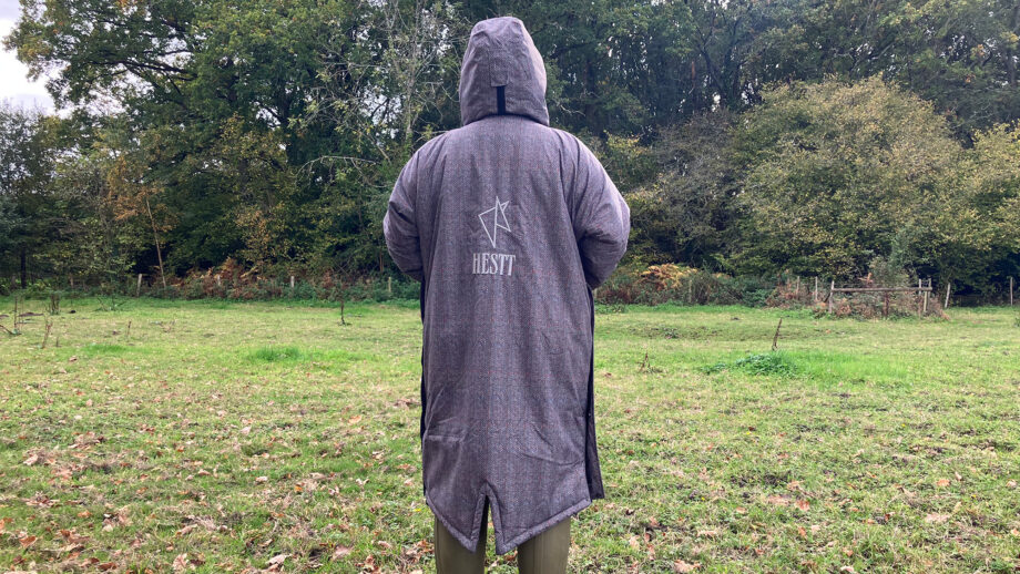 Lady wearing Hestt Eco-Ultra Riding Robe back view