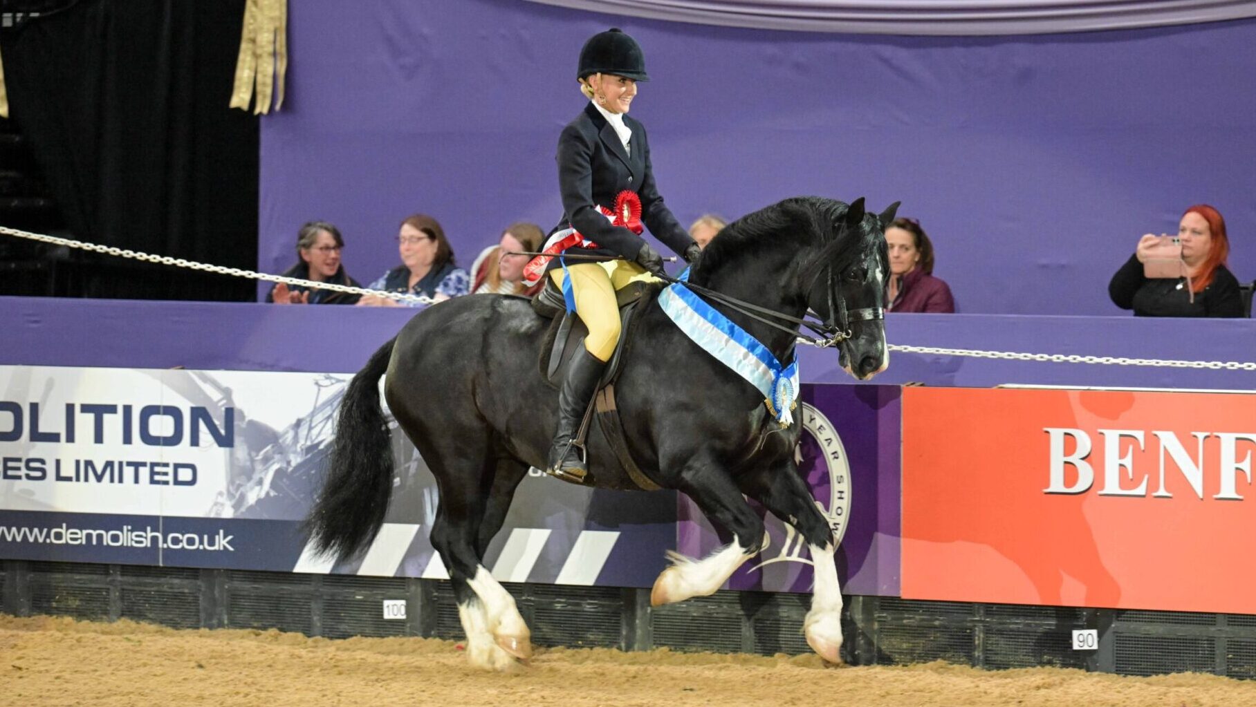 Sharn Linney rides Thistledown Super Star at HOYS