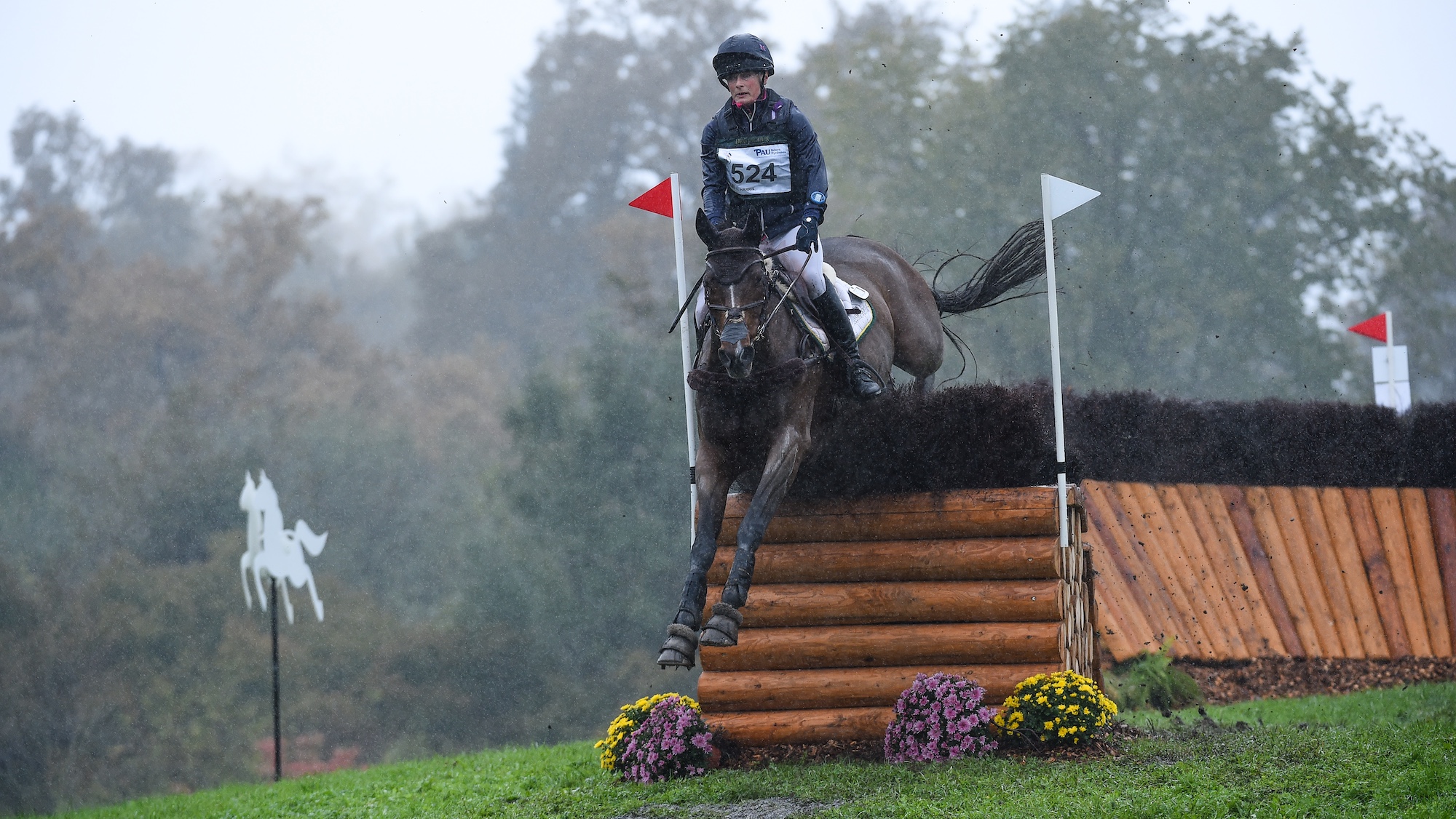 2024 Pau winners Caroline Harris and D-Day go cross-country with wet ground