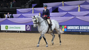 Sarah Walker stages a stunning comeback after horrific injury to win at HOYS aboard Crystal Cove II