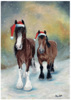 Northcote Horses charity Christmas card