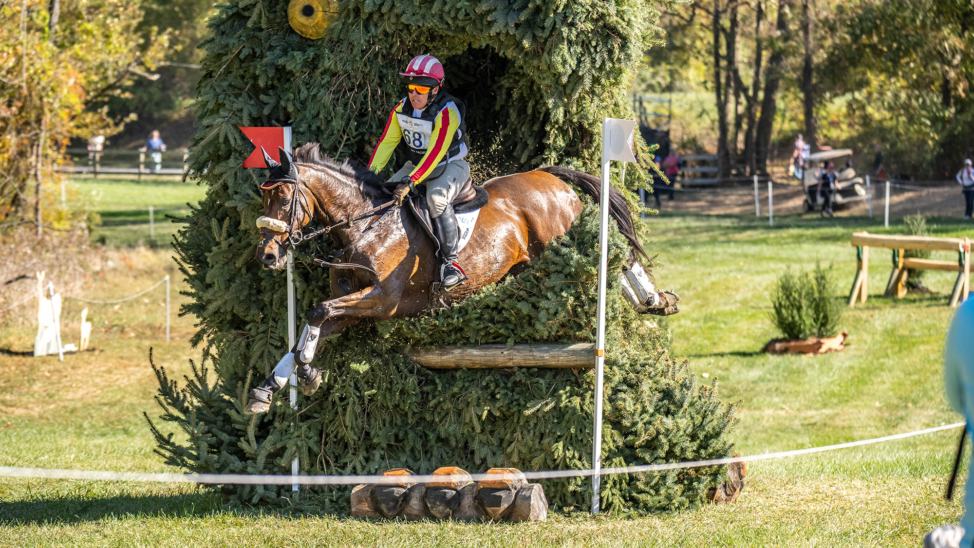 Maryland 5 Star first trot-up 2025: Sorocaima, pictured here last year, was a late withdrawal before the inspection