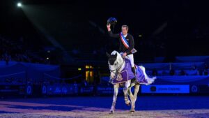 Trevor BREEN and KANNOON BLUE - International Showjumping - Leading Showjumper of the Year - Grand Prix CSI3* - during the Horse of the Year Show held at the NEC in Birmingham in UK between 8 -12 th October 2025