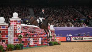 Joseph TRUNKFIELD and LOCOMOTION - Joint Winners - International Showjumping – Ripon Select Foods Puissance CSI3* - during the Horse of the Year Show held at the NEC in Birmingham in UK between 8 -12 th October 2025