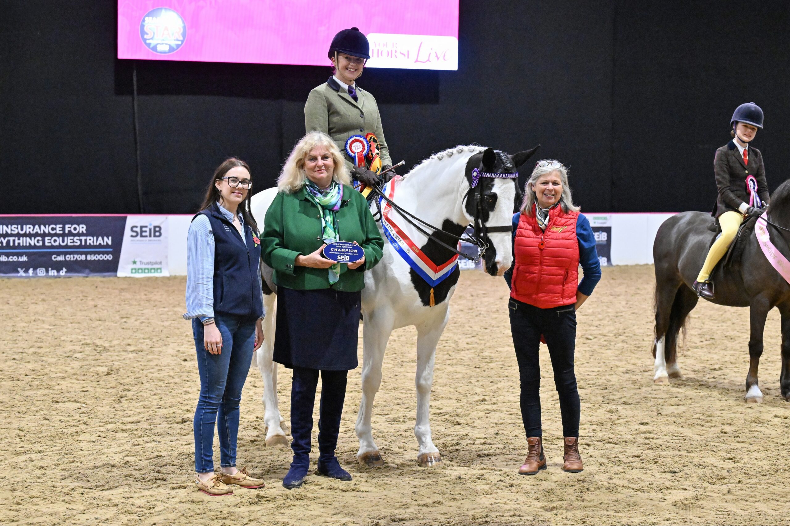Hannah White riding Delamere Kaleidoscope