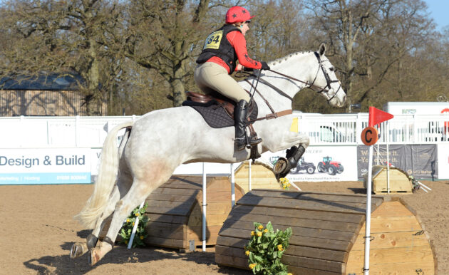 Nicki Grayson and Rainstown Michael, 2nd in the AE90 section of the Baileys Horse Feeds Arena Eventing Championships at Dallas Burston Polo Club