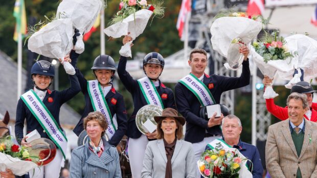 The British team won the competition at the FEI Eventing Nations Cup final in 2025 – but Germany won the overall series.