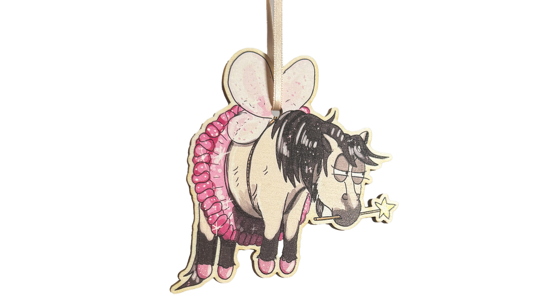 Emily Cole ‘Sugarplum Fairy’ wooden horse decoration