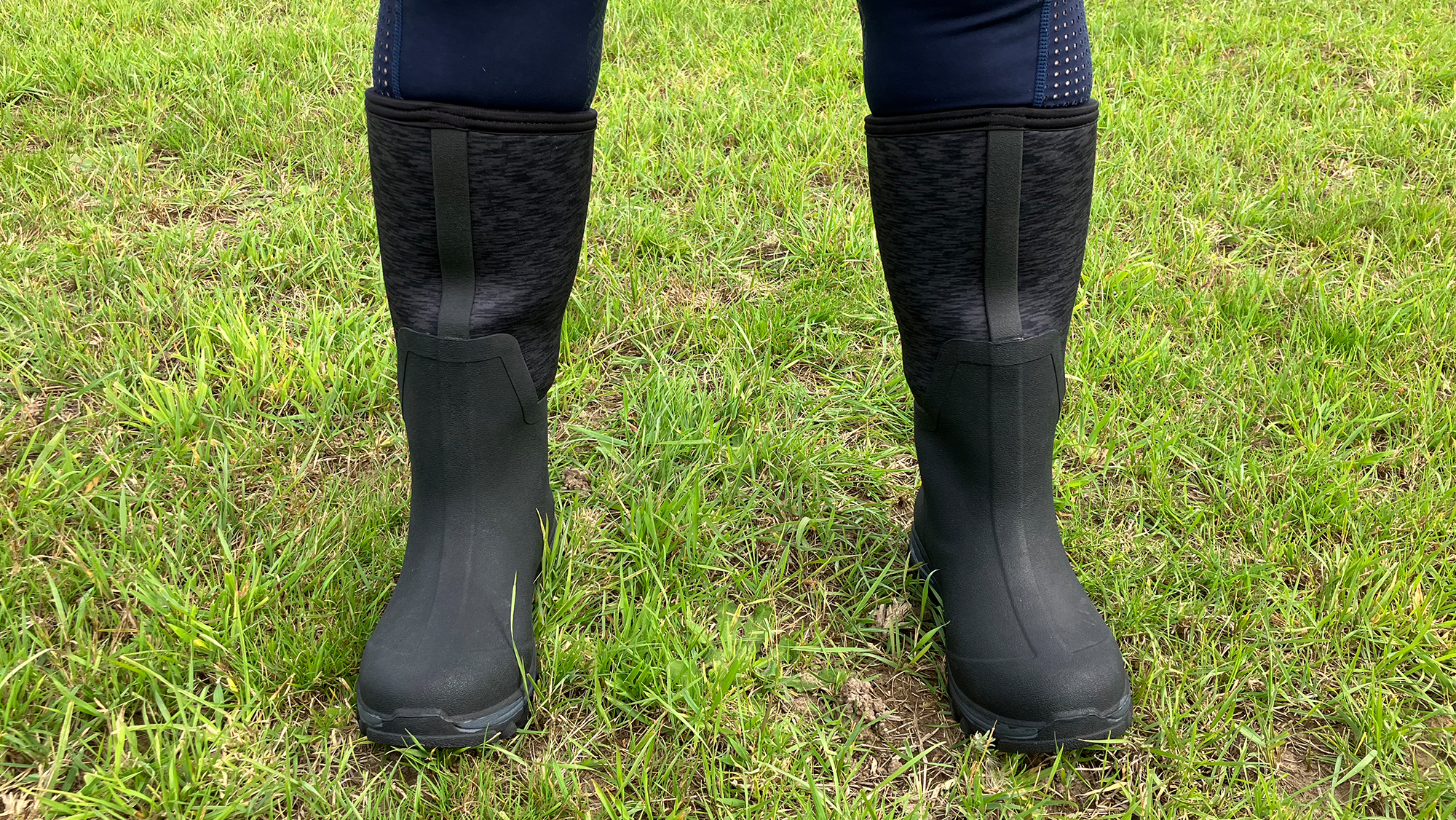 Front view of Harry Hall mud boots