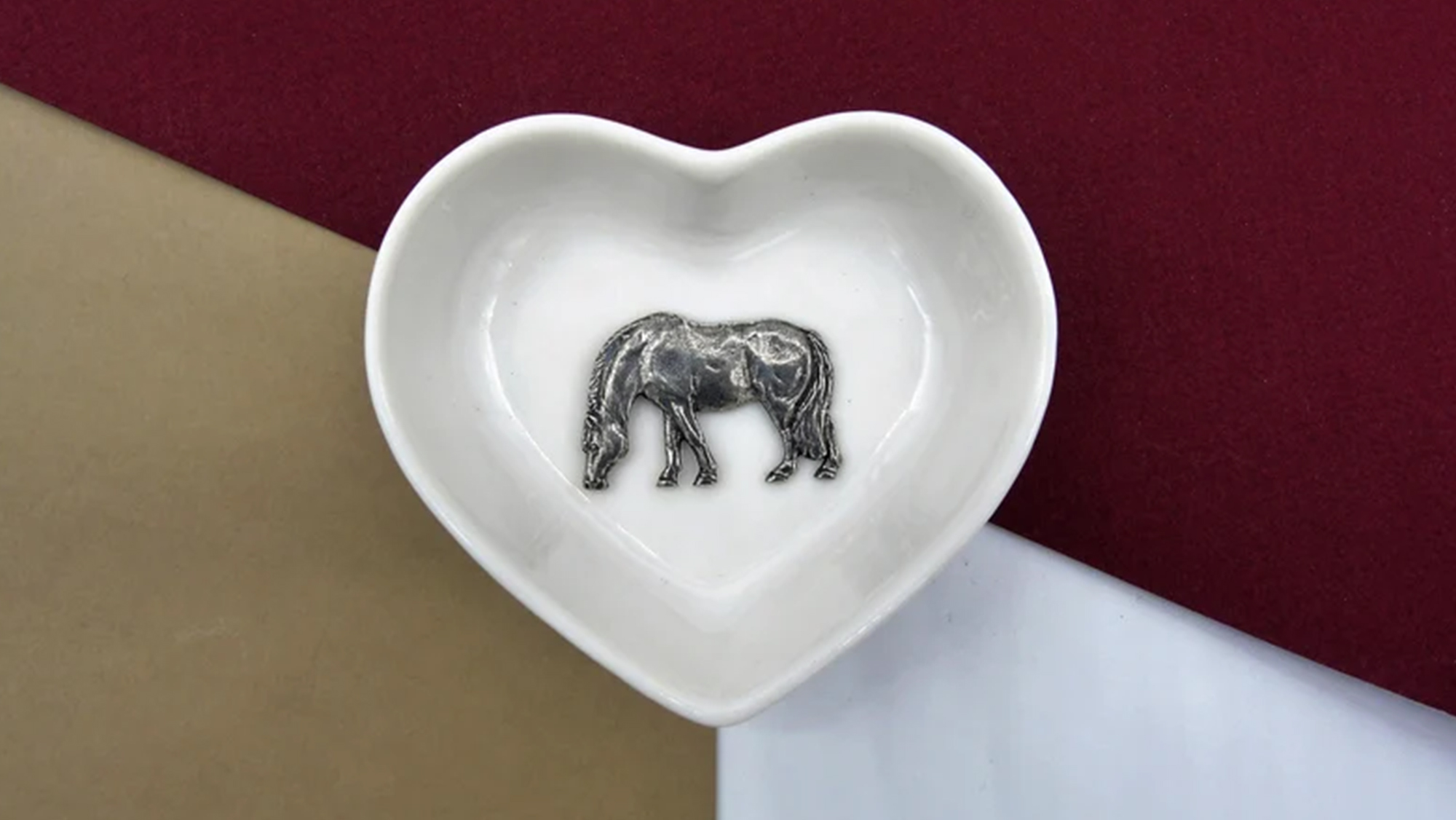 Horse trinket dish