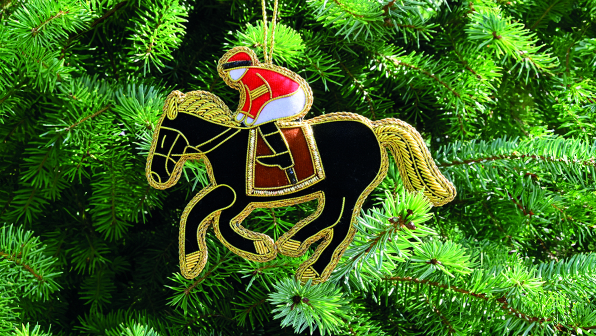 Injured Jockeys Fund (IJF) Racehorse tree decoration