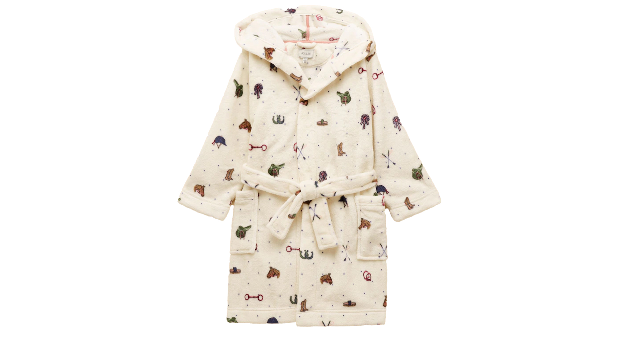 Dressing gown with horse print