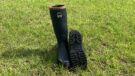 Toggi Barnsdale Wellington Boots front view with one shoeing footbed